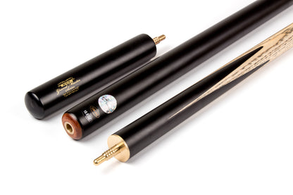 BCE 3 Piece Grand Master Snooker Cue - 145cm - Black/Natural/Blue